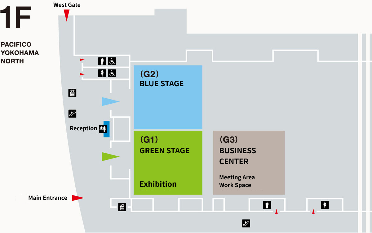 PACIFICO YOKOHAMA NORTH FLOOR MAP